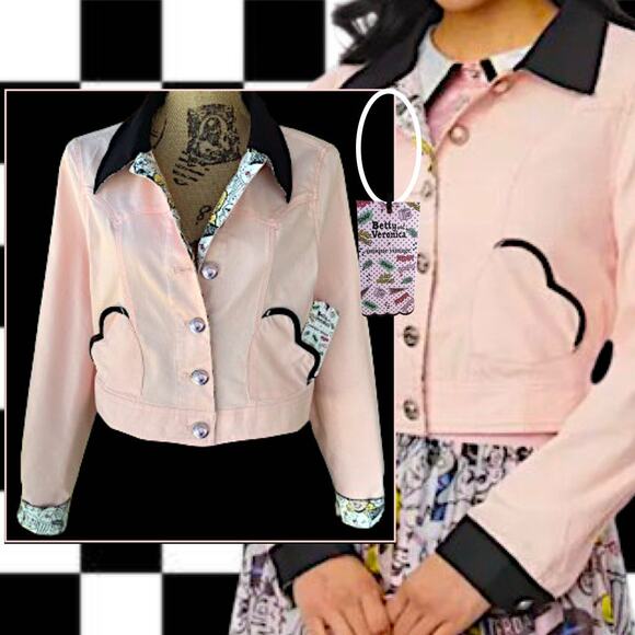 Betty & Veronica x Unique Village Archie Girls Jacket Size L NWT - Picture 3 of 10